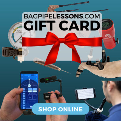 BagpipeLessons.com Gift Card