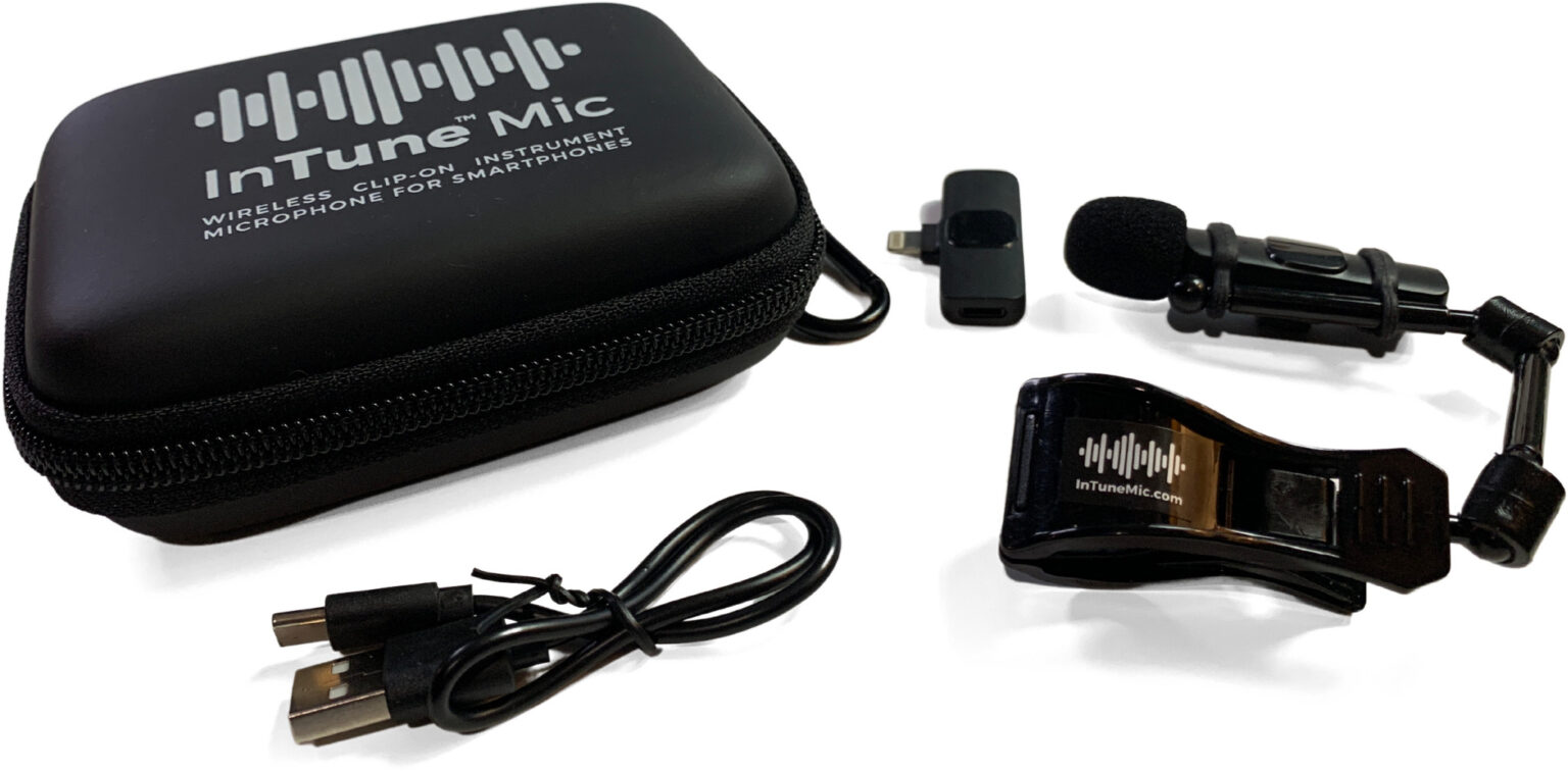InTune Mic Wireless Clipon Instrument Microphone for Smartphones