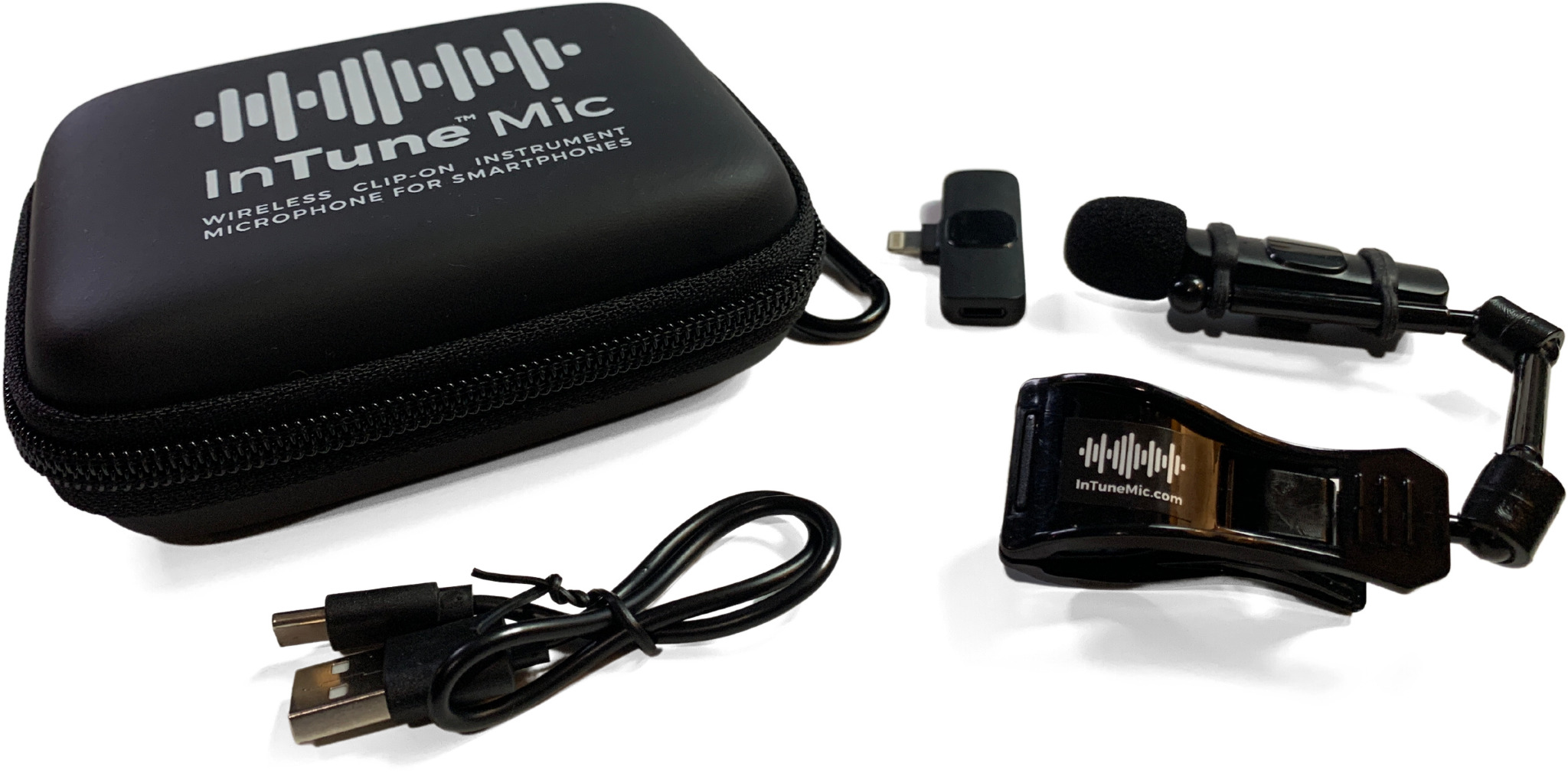 InTune Mic Wireless Clipon Instrument Microphone for Smartphones