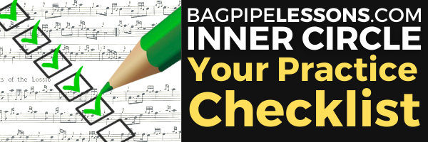 Your Practice Checklist BagpipeLessons.com