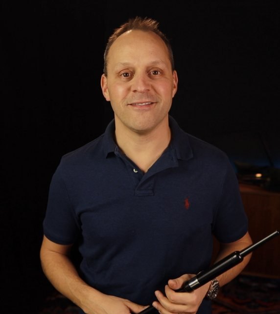 Jori Chisholm holding a practice chanter