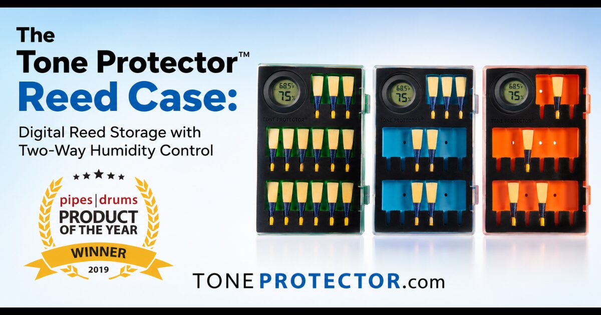 Bagpipe Reed Protector Tone Protector™ Bagpipe Reed Case - Two-Way Humidity Control