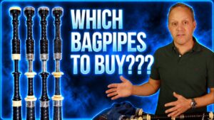 Jori Chisholm with four sets of bagpipes: Which bagpipes to buy?